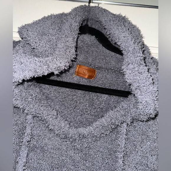 POL Women’s Berber Fleece Plush Fuzzy‎ Soft Hoodie Sweater Size S - Picture 6 of 14